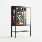 Orbiting Around Herself - Loft Cabinet - Mathilda Kienast - Antracite - Clear glass