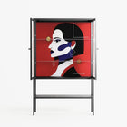 Unseen In Plain Sight - Loft Cabinet - Mathilda Kienast - Antracite - Clear glass