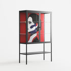 Unseen In Plain Sight - Loft Cabinet - Mathilda Kienast - Antracite - Clear glass