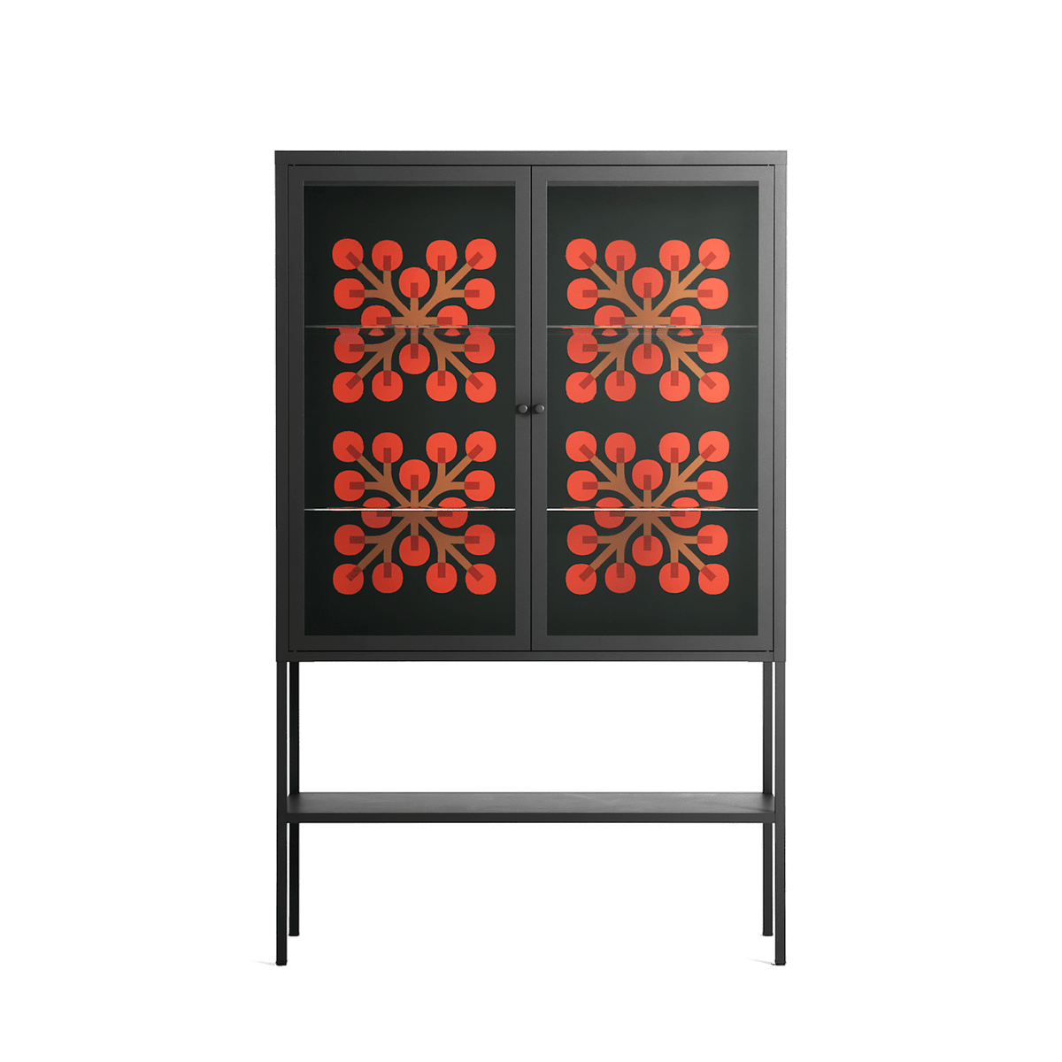 Berry Branch - Loft Cabinet - Ethan Fender - Antracite - Clear glass