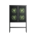 Evergreen Stag - Loft Cabinet - Ethan Fender - Antracite - Clear glass