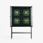 Evergreen Stag - Loft Cabinet - Ethan Fender - Antracite - Clear glass