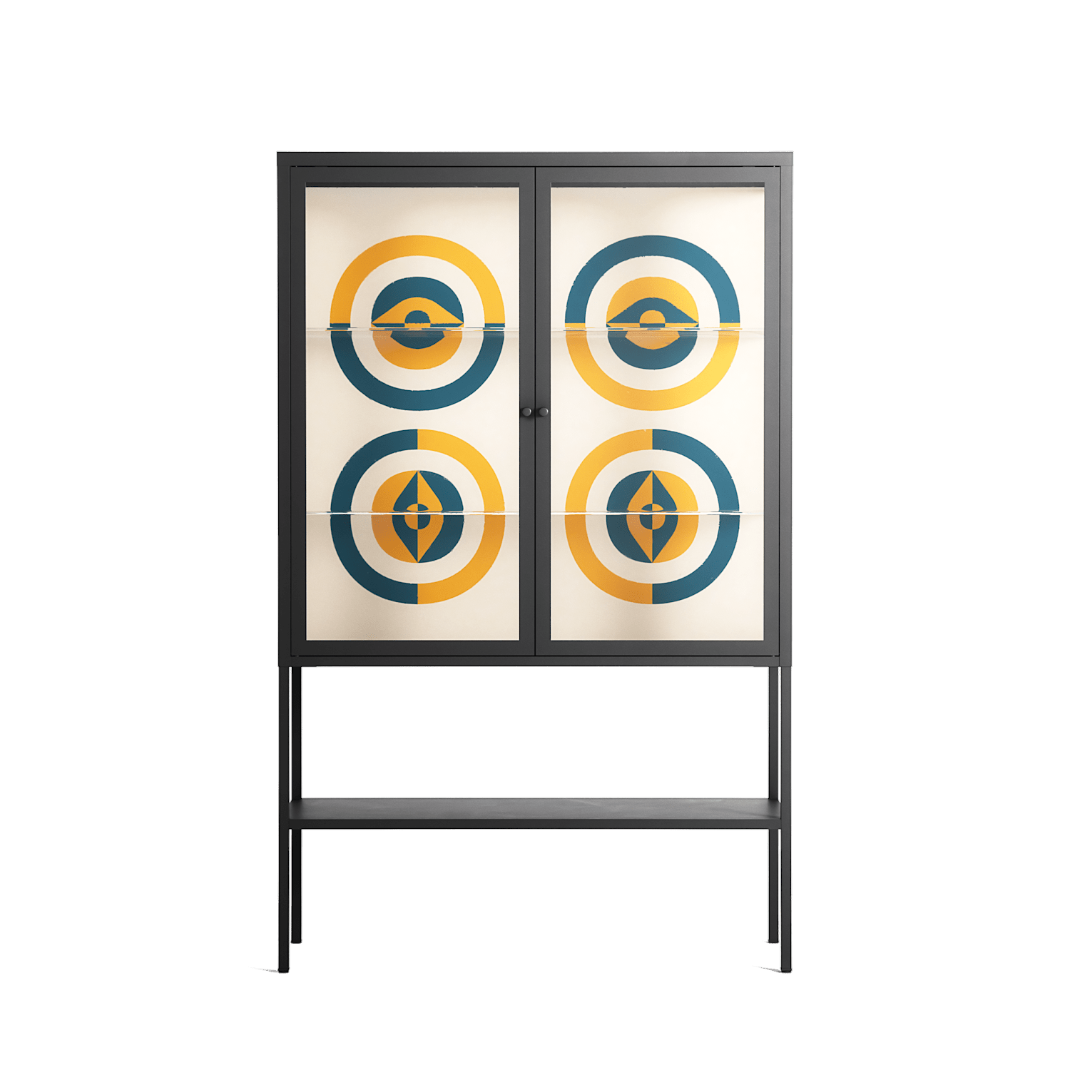 Gleam Dusk - Loft Cabinet - Ethan Fender - Antracite - Clear glass