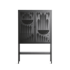 Black Fern - Loft Cabinet - Konrad Blaszczyk - Antracite - Overlay Glass
