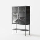 Black Fern - Loft Cabinet - Konrad Blaszczyk - Antracite - Overlay Glass