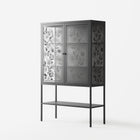 Barbed Bloom - Loft Cabinet - Daphna Sebbane - Antracite - Overlay Glass