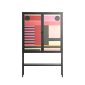 Harmonic - Loft Cabinet - Rikki Hewitt - Antracite - Overlay Glass