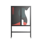 Plume - Loft Cabinet - Rikki Hewitt - Antracite - Overlay Glass