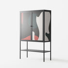 Plume - Loft Cabinet - Rikki Hewitt - Antracite - Overlay Glass