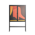 Swift - Loft Cabinet - Rikki Hewitt - Antracite - Overlay Glass