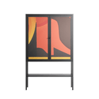 Swift - Loft Cabinet - Rikki Hewitt - Antracite - Overlay Glass