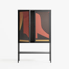 Swift - Loft Cabinet - Rikki Hewitt - Antracite - Overlay Glass