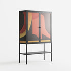 Swift - Loft Cabinet - Rikki Hewitt - Antracite - Overlay Glass