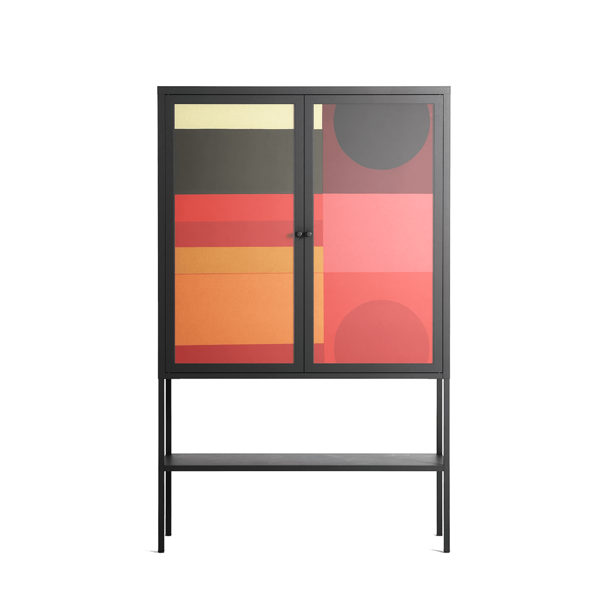Turnstile - Loft Cabinet - Rikki Hewitt - Antracite - Overlay Glass