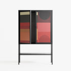 Turnstile - Loft Cabinet - Rikki Hewitt - Antracite - Overlay Glass