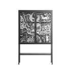 Flight Of Fancy 3 - Loft Cabinet - Diana Catchpole - Antracite - Clear glass