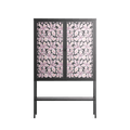 Floating Blossom Pattern - Loft Cabinet - Raissa Oltmanns - Antracite - Overlay Glass