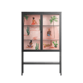 Woman at the Beach - Loft Cabinet - Raissa Oltmanns - Antracite - Clear glass