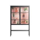 Woman at the Beach - Loft Cabinet - Raissa Oltmanns - Antracite - Clear glass