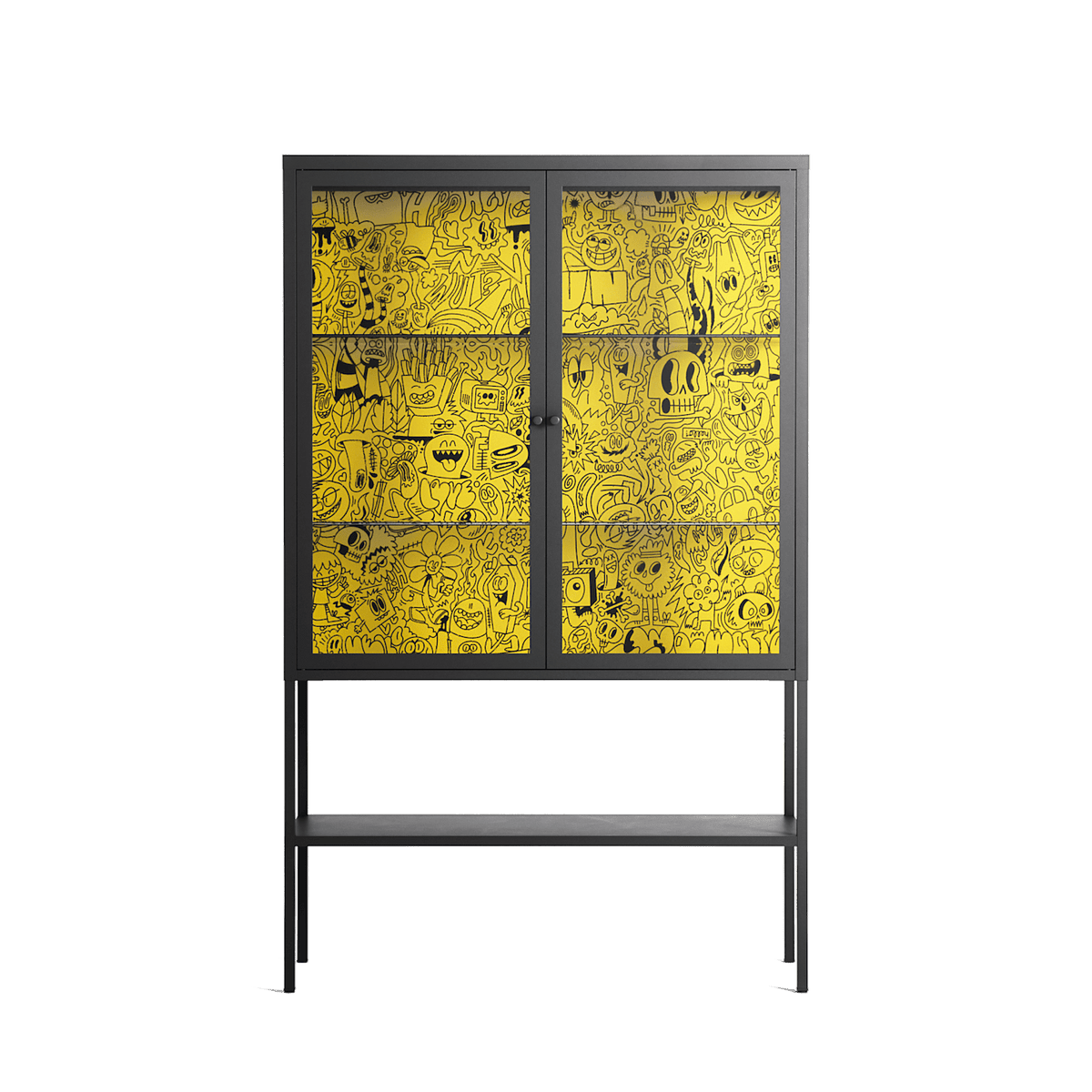 Everything Always - Loft Cabinet - Craig Watkins - Antracite - Clear glass