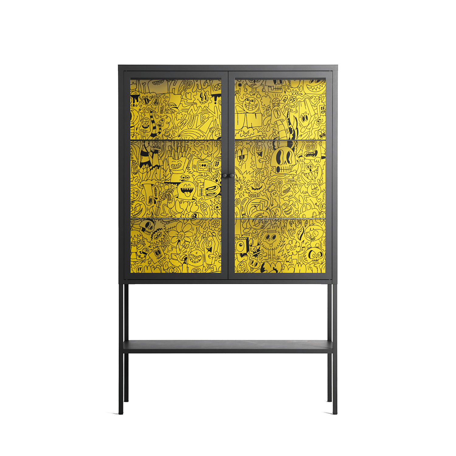 Everything Always - Loft Cabinet - Craig Watkins - Antracite - Clear glass