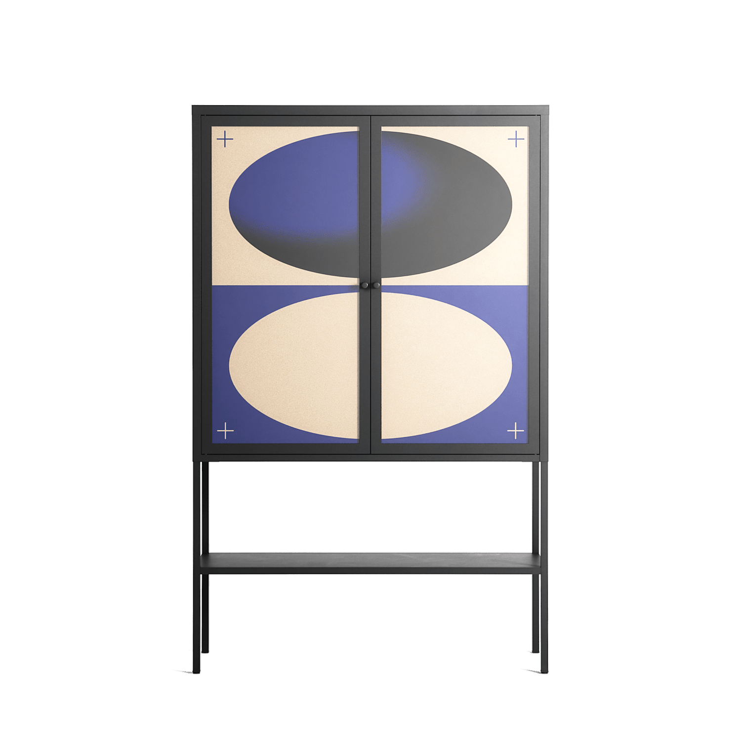 Entrance - Loft Cabinet - Oluwaseyi Samuel Adebayo - Antracite - Overlay Glass