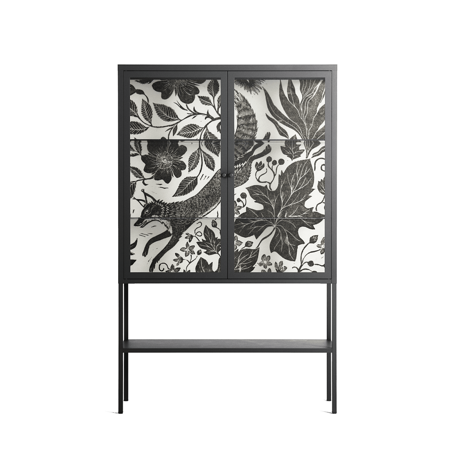 Ode to Summer 4 - Loft Cabinet - Diana Catchpole - Antracite - Clear glass