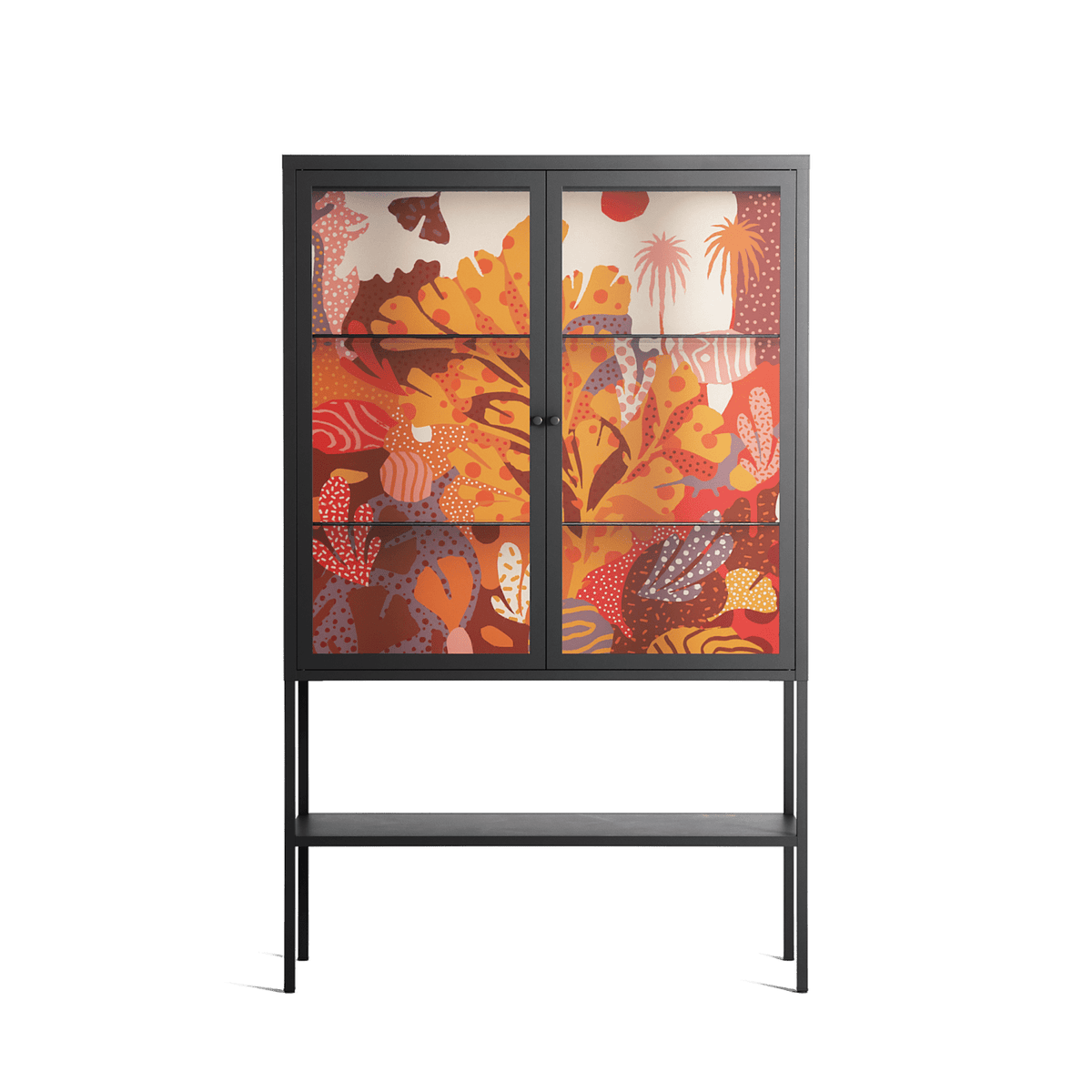 A Bridge Across Time - Loft Cabinet - Nick Liefhebber - Antracite - Clear glass