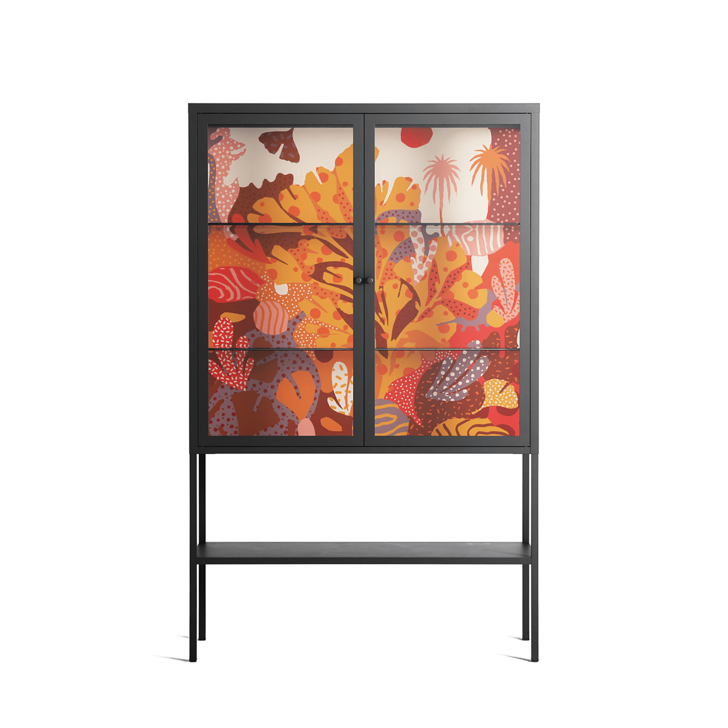 A Bridge Across Time - Loft Cabinet - Nick Liefhebber - Antracite - Clear glass