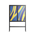 Blue Gale - Loft Cabinet - Oluwaseyi Samuel Adebayo - Antracite - Overlay Glass