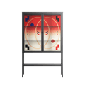 Parallel Mirage - Loft Cabinet - Oluwasheyi Adebayo - Antracite - Clear glass