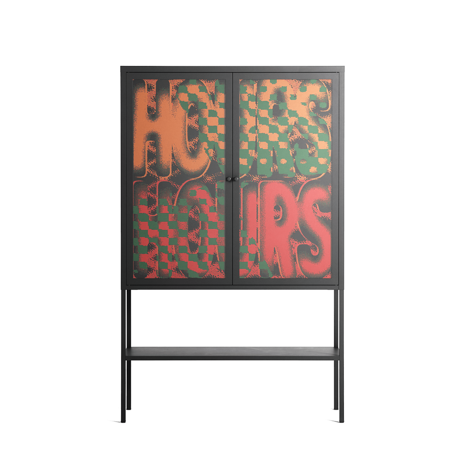 Hours - Loft Cabinet - Oluwaseyi Samuel Adebayo - Antracite - Overlay Glass