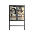 Sweet Far Away - Loft Cabinet - Sophie Goudman-Peachey - Antracite - Clear glass