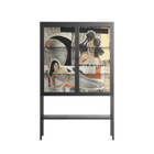 Sweet Far Away - Loft Cabinet - Sophie Goudman-Peachey - Antracite - Clear glass