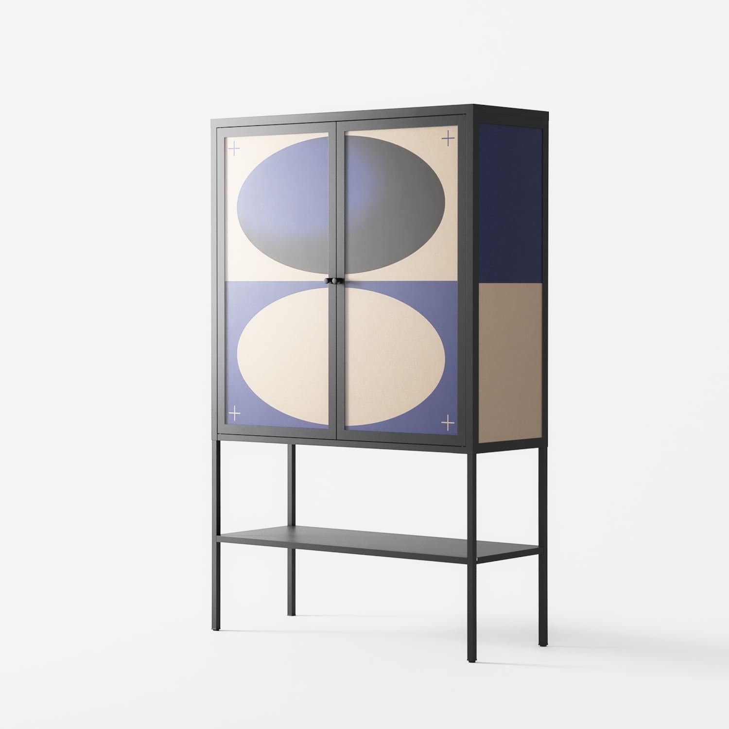 Entrance - Loft Cabinet - Oluwaseyi Samuel Adebayo - Antracite - Overlay Glass