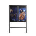 Blue Velvet - Loft Cabinet - Sophie Goudman-Peachey - Antracite - Clear glass