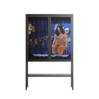 Blue Velvet - Loft Cabinet - Sophie Goudman-Peachey - Antracite - Clear glass