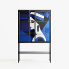 Beyond The Veil Of Consciousness - Loft Cabinet - Mathilda Kienast - Antracite - Clear glass
