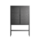 Barbed Bloom - Loft Cabinet - Daphna Sebbane - Antracite - Overlay Glass