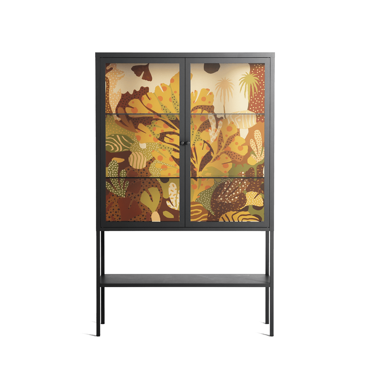 A Bridge Across Time 4 - Loft Cabinet - Nick Liefhebber - Antracite - Clear glass