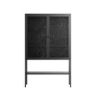 The Single Color - Loft Cabinet - Craig Watkins - Antracite - Clear glass