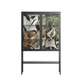 As The Rain Falls - Loft Cabinet - Sophie Goudman-Peachey - Antracite - Clear glass