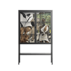 As The Rain Falls - Loft Cabinet - Sophie Goudman-Peachey - Antracite - Clear glass