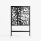 Flight Of Fancy 3 - Loft Cabinet - Diana Catchpole - Antracite - Clear glass