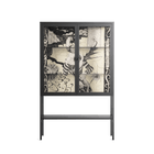 Oberon and Elgar - Loft Cabinet - Naia Escribano - Antracite - Clear glass