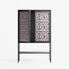 Floating Blossom Pattern - Loft Cabinet - Raissa Oltmanns - Antracite - Overlay Glass