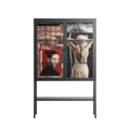 Where We Belong - Loft Cabinet - Sophie Goudman-Peachey - Antracite - Clear glass