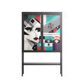 The Dessolution - Loft Cabinet - Mathilda Kienast - Antracite - Clear glass