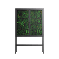 Wottosque Green - Loft Cabinet - Craig Watkins - Antracite - Clear glass
