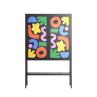 Fun Shapes - Loft Cabinet - Sandra Hutter - Antracite - Overlay Glass